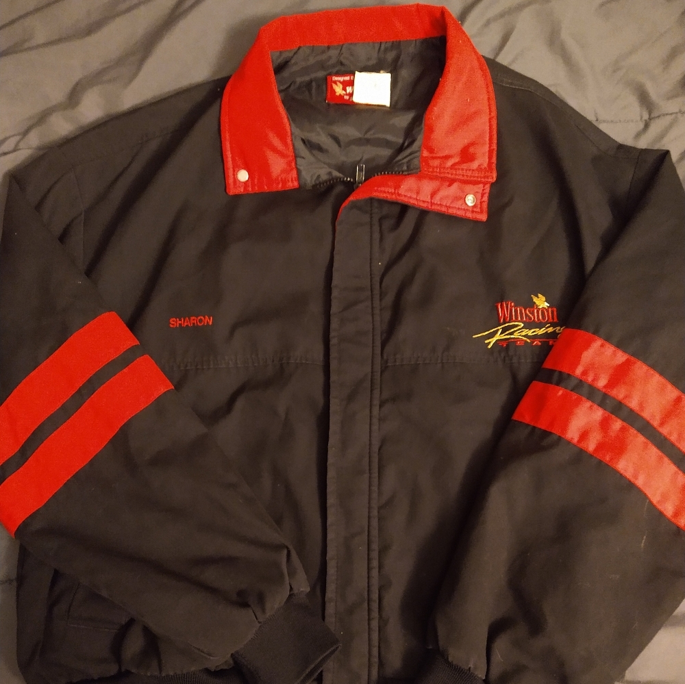 Vintage Swingster Winston Racing Team Jacket Size X-Large Made In The USA